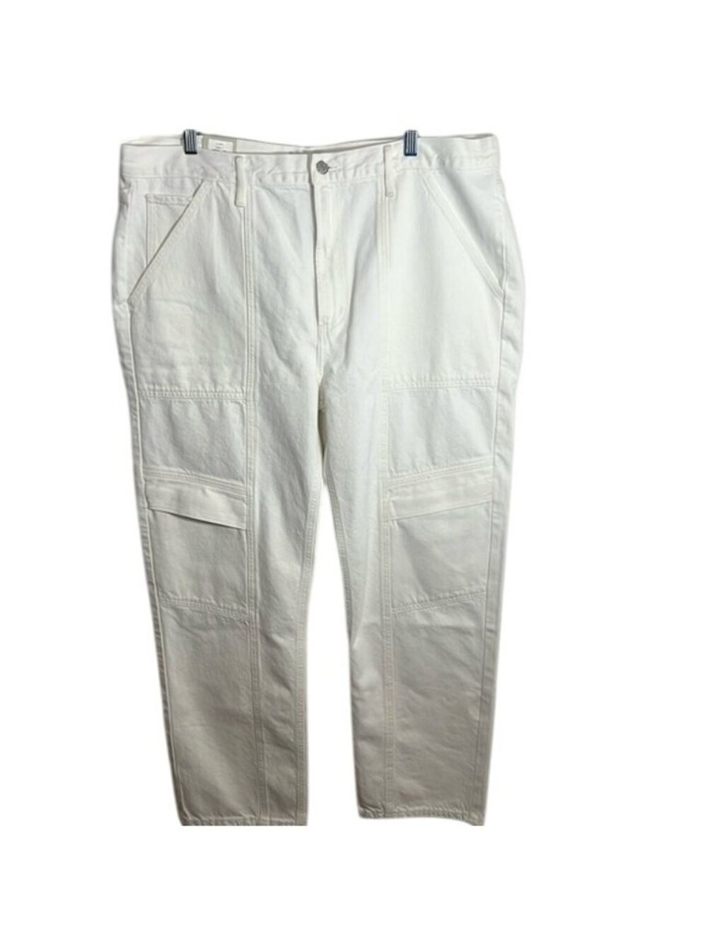 AGOLDE size 34 NWT new Cooper‎ white cargo jeans high rise relaxed fit